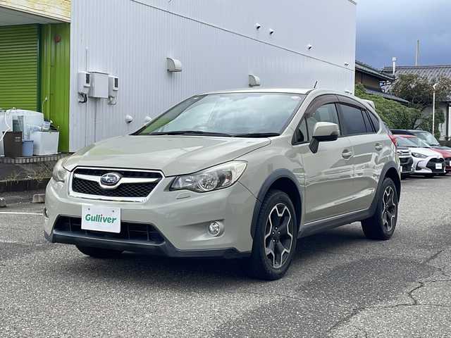 スバル インプレッサ ＸＶ 2．0i－L アイサイト 福井県 2012(平24)年 13.5万km デザートカーキ ４WD/社外メモリナビゲーション/（CD/DVD）/アイサイト/レーダークルーズコントロール/パドルシフト/ETC/HIDヘッドライト/フォグランプ/純正１７インチアルミホイール/D席パワーシート/オートライト/プッシュスタート/スマートキー/保証書/取扱説明書