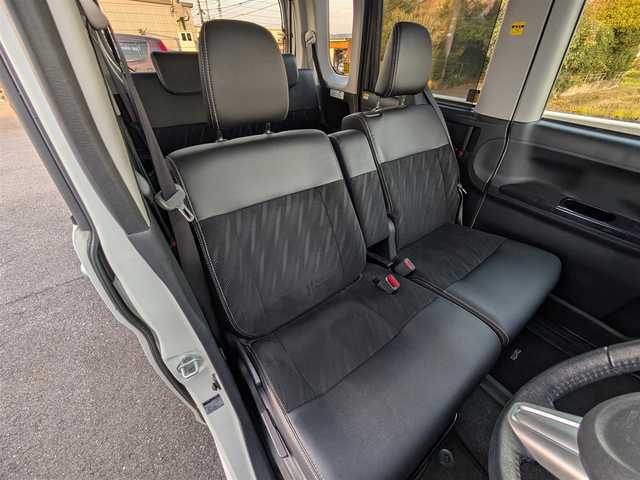 ダイハツ タント カスタム RS トップED SA Ⅲ 福井県 2017(平29)年 5.6万km パールホワイトⅢ 純正SDナビ/AM/FM/ワンセグ/BT/CD/AUX/バックカメラ/両側パワースライドドア/衝突被害軽減システム/後方コーナーセンサー/横滑り防止装置/盗難防止装置/アイドリングストップ/ETC/運転席シートヒーター/サンシェード/純正フロアマット/ダブル＋サイドエアバッグ/LEDヘッドライト/Fフォグ/オートマチックハイビーム/純正AW付きサマータイヤ積込/スマートキー