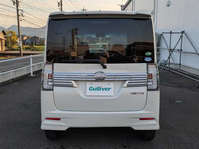 ダイハツ タント カスタム RS トップED SA Ⅲ 福井県 2017(平29)年 5.6万km パールホワイトⅢ 純正SDナビ/AM/FM/ワンセグ/BT/CD/AUX/バックカメラ/両側パワースライドドア/衝突被害軽減システム/後方コーナーセンサー/横滑り防止装置/盗難防止装置/アイドリングストップ/ETC/運転席シートヒーター/サンシェード/純正フロアマット/ダブル＋サイドエアバッグ/LEDヘッドライト/Fフォグ/オートマチックハイビーム/純正AW付きサマータイヤ積込/スマートキー