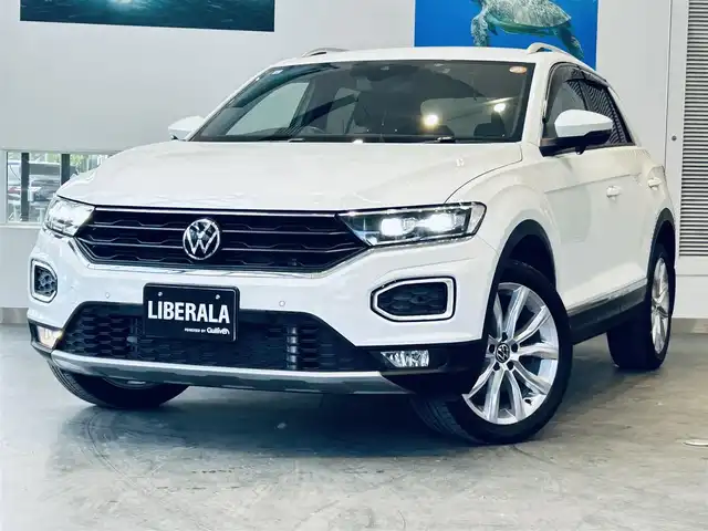 フォルクスワーゲン Ｔ－ロック TDI スポーツ 大阪府 2021(令3)年 1.5万km ピュアホワイト ワンオーナー/純正ナビ/バックカメラ/applecarplay/ACC/ブラインドスポット/純正18インチAW/LEDヘッドライト/電動リアゲート/クリアランスソナー/パドルシフト/ルーフレール/ハーフ革/シートヒーター/ETC/ドラレコ