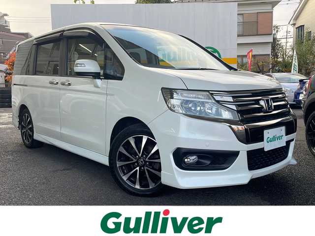 ホンダ ステップワゴン スパーダ Z クールスピリット 東京都 2013(平25)年 5.2万km ホワイトオーキッドパール 前ドラレコ/クルーズコントロール/両側パワースライドドア/フリップダウンモニター/バックカメラ/クリアランスソナー/ブレーキアシスト/横滑り防止装置/VSA/キセノンライト