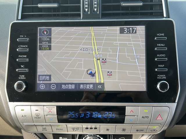 トヨタ ランドクルーザー プラド TZ－G 茨城県 2023(令5)年 3.2万km ホワイトパールクリスタルシャイン ワンオーナー/TRDエアロ/純正ディスプレイオーディオ＆ナビ機能有/(地デジTV・BT・USB・ラジオ再生)/レーダークルーズコントロール/レーンアシスト/プリクラッシュセーフティ/ベージュ革シート/シートベンチレーション/パワーシート/BSM/アラウンドビューモニター/ドライブレコーダー/ETC/オートライト/LEDヘッドライト/純正18inアルミホイール/純正フロアマット/スマートキー/スペアキー/取扱説明書/保証書