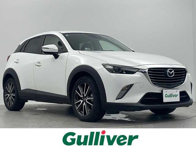 マツダ ＣＸ－３ XD ツーリング 大阪府 2017(平29)年 3.7万km クリスタルホワイトパールマイカ 純正ナビ/・フルセグTV/・Bluetooth/・CD/DVD/・USB接続/ヘッドアップディスプレイ(HUD)/バックカメラ/セーフティーサポート/レーダークルーズコントロール/衝突軽減システム/黒レザーシート/LEDヘッドライト/スマートキー/純正18インチアルミホイール