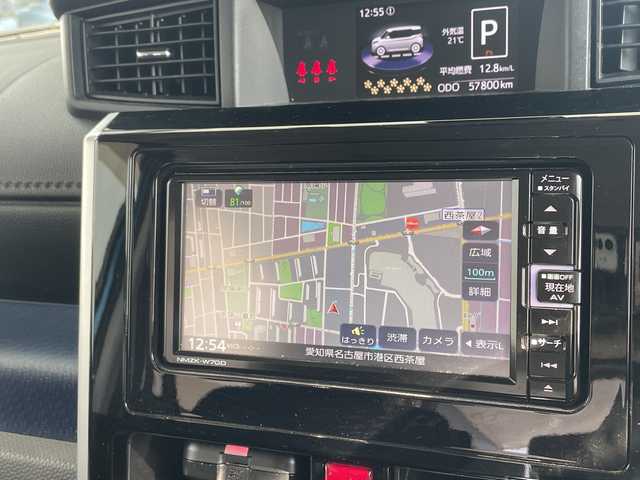 ダイハツ トール カスタムG SAⅡ 愛知県 2017(平29)年 5.8万km 青 スマートアシストII/純正ナビ/全方位カメラ/両側パワースライドドア/コーナーセンサー/純正アルミホイール/ＥＴＣ/LEDヘッドライト/レーンキープアシスト/ドライブレコーダー/衝突軽減システム/フルセグ/CD DVD/Bluetooth/ステアリングスイッチ/スマートキー/プッシュスタート