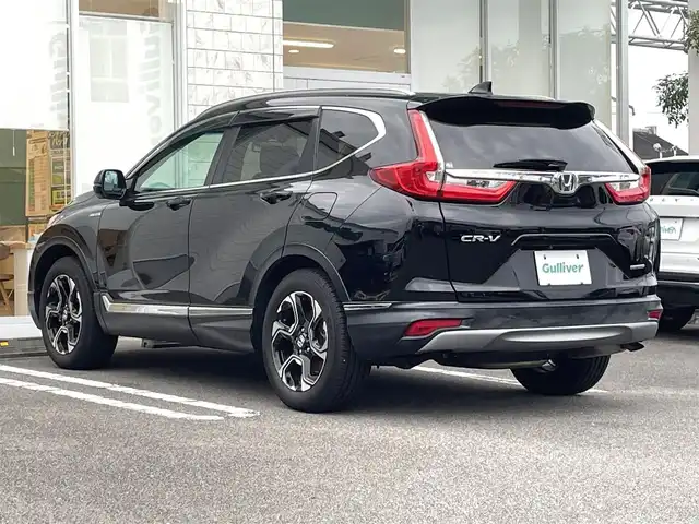 ホンダ ＣＲ－Ｖ ハイブリッド EX・マスターピース 宮崎県 2019(令1)年 7.7万km クリスタルブラックパール 純正ナビ（VRU-195CVI）/　AM FM CD DVD BT TV/サンルーフ/ホンダセンシング/レーダークルーズコントロール/レーンキープアシスト/LEDヘッドライト/前後ドライブレコーダー/ETC車載器/バックカメラ/シートヒーター/パワーバックドア/ウィンカーミラー/電動格納ミラー/スマートキー/プッシュスタート/純正アルミホイール