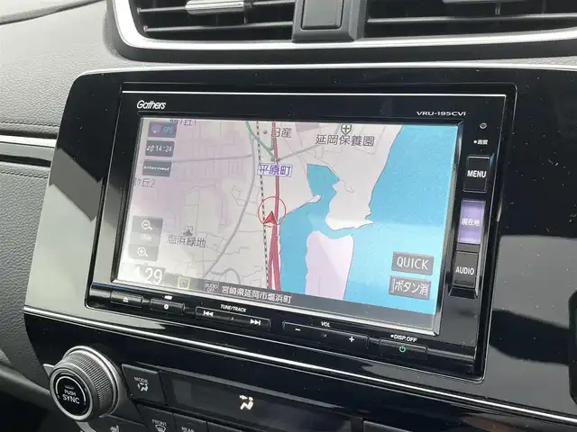 ホンダ ＣＲ－Ｖ ハイブリッド EX・マスターピース 宮崎県 2019(令1)年 7.7万km クリスタルブラックパール 純正ナビ（VRU-195CVI）/　AM FM CD DVD BT TV/サンルーフ/ホンダセンシング/レーダークルーズコントロール/レーンキープアシスト/LEDヘッドライト/前後ドライブレコーダー/ETC車載器/バックカメラ/シートヒーター/パワーバックドア/ウィンカーミラー/電動格納ミラー/スマートキー/プッシュスタート/純正アルミホイール