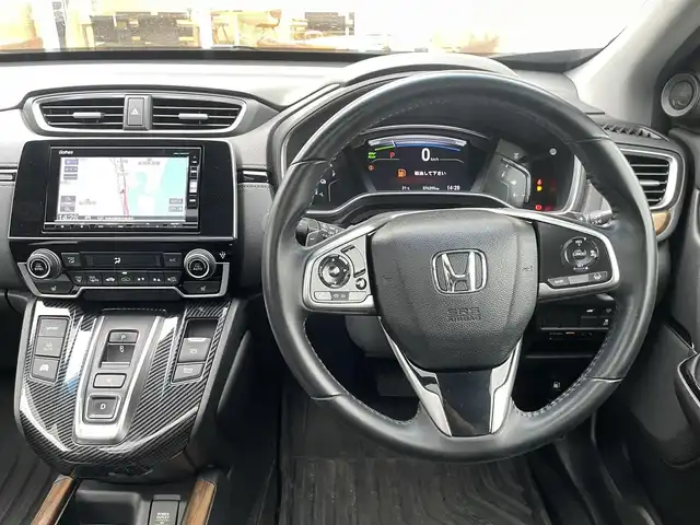 ホンダ ＣＲ－Ｖ ハイブリッド EX・マスターピース 宮崎県 2019(令1)年 7.7万km クリスタルブラックパール 純正ナビ（VRU-195CVI）/　AM FM CD DVD BT TV/サンルーフ/ホンダセンシング/レーダークルーズコントロール/レーンキープアシスト/LEDヘッドライト/前後ドライブレコーダー/ETC車載器/バックカメラ/シートヒーター/パワーバックドア/ウィンカーミラー/電動格納ミラー/スマートキー/プッシュスタート/純正アルミホイール