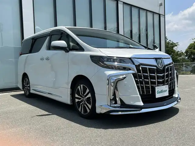 トヨタ アルファード S Cパッケージ 大阪府 2023(令5)年 2.8万km ホワイトパールクリスタルシャイン 純正ナビ　/ビルトインETC　/モデリスタエアロ（フロント、サイド、リア）　/フリップダウンモニター　/バックカメラ　/パワーシート　/シートヒーター　/純正18インチアルミホイール　/LEDヘッドランプ　
