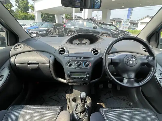 トヨタ ヴィッツ RS 熊本県 2004(平16)年 17.8万km ブルーM AM/FM/革巻きステアリング/純正ドアバイザー/フロアマット/ABS/保証書