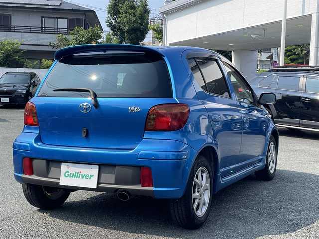 トヨタ ヴィッツ RS 熊本県 2004(平16)年 17.8万km ブルーM AM/FM/革巻きステアリング/純正ドアバイザー/フロアマット/ABS/保証書