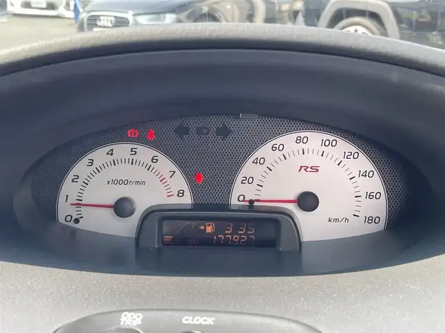 トヨタ ヴィッツ RS 熊本県 2004(平16)年 17.8万km ブルーM AM/FM/革巻きステアリング/純正ドアバイザー/フロアマット/ABS/保証書