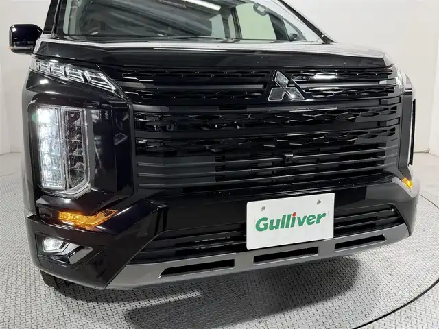 三菱 デリカＤ：５ シャモニー 大阪府 2025(令7)年 0.1千km 黒Ⅱ 登録済未使用車 ALPINE12.8incナビTV 360カメラ フリップダウンモニター パワーシート/ヒーター ステアリングヒーター 電動リアゲート レーダークルコン 衝突軽減ブレーキ レーンアシスト ブラインドSM 100V電源