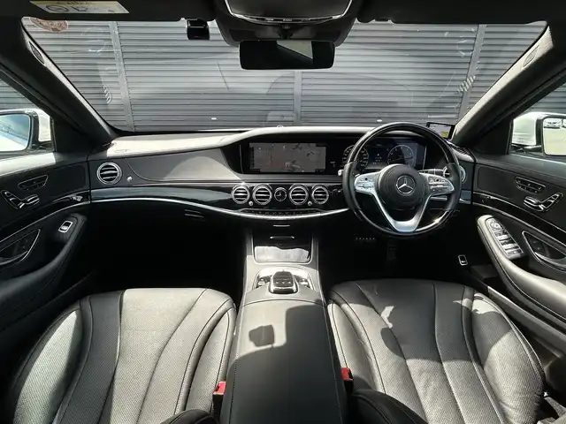 メルセデス・ベンツ Ｓ４５０ AMGライン 茨城県 2018(平30)年 2.2万km ダイヤモンドホワイト ベーシックパッケージ/AMGラインプラス/純正ナビ/フルセグ/BT/USB/ETC/360°カメラ/HUD/エアサスペンション/ACC/衝突軽減システム/LKA/BSM/黒革シート/全席シートヒーター/エアシート/M付パワーシート/電動リアゲート/ワイアレス充電/ソフトドアクローズ/ドライブレコーダーFR/レーダー探知機/パフュームアトマイザー/パドルシフト/パノラマサンルーフ/純正20インチAW/禁煙車
