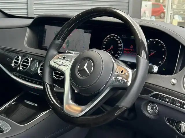 メルセデス・ベンツ Ｓ４５０ AMGライン 茨城県 2018(平30)年 2.2万km ダイヤモンドホワイト ベーシックパッケージ/AMGラインプラス/純正ナビ/フルセグ/BT/USB/ETC/360°カメラ/HUD/エアサスペンション/ACC/衝突軽減システム/LKA/BSM/黒革シート/全席シートヒーター/エアシート/M付パワーシート/電動リアゲート/ワイアレス充電/ソフトドアクローズ/ドライブレコーダーFR/レーダー探知機/パフュームアトマイザー/パドルシフト/パノラマサンルーフ/純正20インチAW/禁煙車