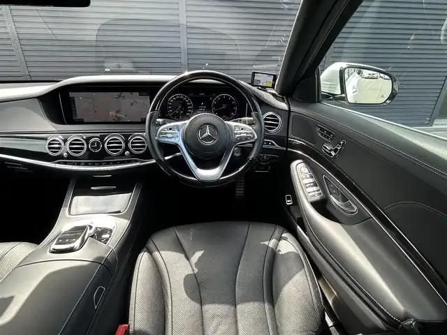メルセデス・ベンツ Ｓ４５０ AMGライン 茨城県 2018(平30)年 2.2万km ダイヤモンドホワイト ベーシックパッケージ/AMGラインプラス/純正ナビ/フルセグ/BT/USB/ETC/360°カメラ/HUD/エアサスペンション/ACC/衝突軽減システム/LKA/BSM/黒革シート/全席シートヒーター/エアシート/M付パワーシート/電動リアゲート/ワイアレス充電/ソフトドアクローズ/ドライブレコーダーFR/レーダー探知機/パフュームアトマイザー/パドルシフト/パノラマサンルーフ/純正20インチAW/禁煙車