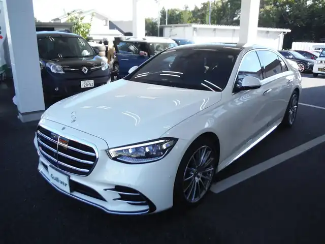 メルセデス・ベンツ Ｓ４００ｄＬ 4マチック AMGライン 東京都 2021(令3)年 2.7万km パール 保証書・取説あり/パノラミックサンルーフ/ARヘッドアップディスプレイ/3Dコックピットディスプレイ/　TV（走行中可）ナビ・BT・全方位カメラ/　ブルメスターサウンド/　ドライブレコーダー前後/ブラックナッパレザーシート/　全席パワーシート・シートヒーター/　ベンチレーション・前リラクゼーション機能/全ドアイージークローザー・パワートランク/エアバランスパッケージ/エクスクルーシブパッケージ/ベーシックパッケージ/レーダーセーフティパッケージ/アクティブアンビエントライト/スマートキー×2個