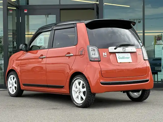 ホンダ Ｎ ＯＮＥ RS 東京都 2018(平30)年 6.8万km サンセットオレンジⅡ 純正ナビ(VXM-175VFi)/【SD/USB/BT/VTR/AUX/CD/DVD/FM/AM/TV/  /ipod】/バックカメラ/ビルトインETＣ/クルーズコントロール/純正ドライブレコーダー/ＴＯＹＯタイヤホワイトレター/CTBA/横滑り防止装置/ハーフレザーシート/パドルシフト/アルミペダル/HIDライト/フォグランプ/プッシュスタート/スマートキー/スペアキー×１