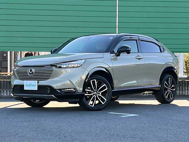 ホンダ ヴェゼル ハイブリッド e:HEV PLaY 茨城県 2022(令4)年 1.8万km ベージュ ホンダセンシング/純正ホンダコネクトナビ/フルセグTV/全方位カメラ/バックカメラ/フロントカメラ/サイドカメラ/純正18インチアルミホイール/純正フロアマット/パノラマルーフ/ハーフレザーシート/LEDヘッドライト/オートライト/パワーリアゲート/ETC2.0/スマートキー