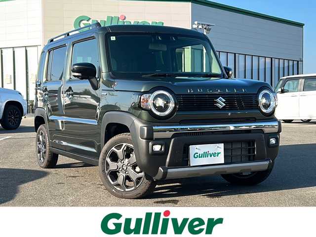 スズキ ハスラー タフワイルド・ターボ 佐賀県 2024(令6)年 0.1千km クールカーキPM 純正9インチナビ/全周囲カメラ/衝突被害軽減ブレーキ/路線逸脱警報/オートハイビーム/アダプティブクルーズコントロール/コーナーセンサー/シートヒーター/ステアリングリモコン/アイドリングストップ/プッシュスタート/スマートキー/ルーフレール/LEDヘッドライト/フォグライト/純正アルミホイール