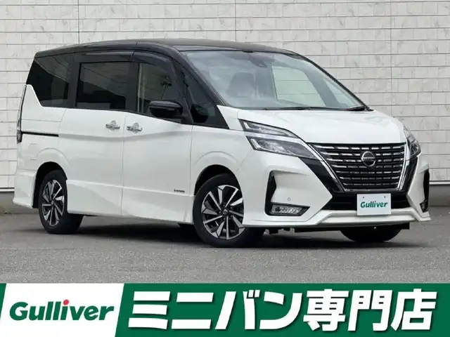 日産 セレナ ハイウェイスター V 福岡県 2021(令3)年 2.5万km ブリリアントホワイトパール 2トーン 純正9型SDナビ(フルセグTV/CD/DVD/BT)バックモニタープロパイロットエマージェンシーブレーキコーナーセンサー両側パワスラドラレコオートホールドUSBポート純正フロアマット純正LEDヘッドライト純正16インチアルミホイールプッシュスタートスマートキー