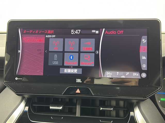 トヨタ ハリアー ハイブリッド Z 栃木県 2022(令4)年 3.4万km ホワイトパールクリスタルシャイン JBL 12.3型ナビ フルセグTV BT USB AUX/全周囲カメラ/デジタルインナーミラー（ドラレコ一体型）/ハーフレザーシート/パワーシート/パワーバックドア/ビルトイン 2.0ETC/19インチ アルミホイール/衝突被害軽減ブレーキ/レーダークルーズコントロール/レーンアシスト/オートマチックハイビーム/LEDオートヘッドライト/フォグライト/コーナーセンサー/スマートキー 2個/ステアリングリモコン/置くだけ充電/W サイド カーテン ニー エアバッグ/保証書 取説/禁煙車