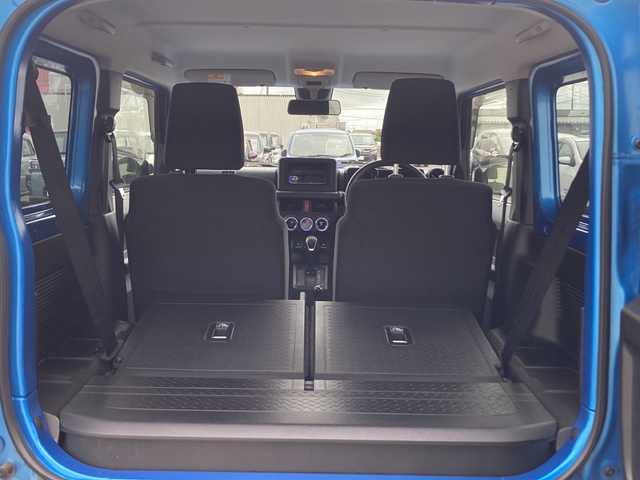 スズキ ジムニー XL 茨城県 2018(平30)年 4.4万km ブリスクブルーM スズキセーフティサポート/ルーフキャリア/リアラダー/背面タイヤ/ダウンヒルアシスト/ETC/純正16inアルミホイール/純正フロアマット/スマートキー/スペアキー/取扱説明書/保証書