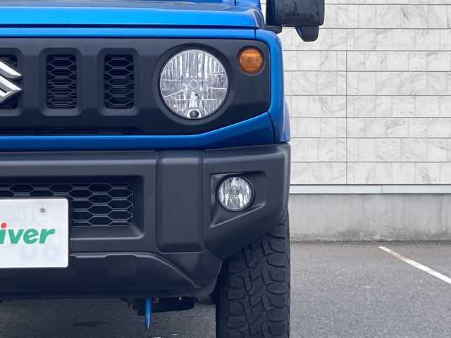 スズキ ジムニー XL 茨城県 2018(平30)年 4.4万km ブリスクブルーM スズキセーフティサポート/ルーフキャリア/リアラダー/背面タイヤ/ダウンヒルアシスト/ETC/純正16inアルミホイール/純正フロアマット/スマートキー/スペアキー/取扱説明書/保証書