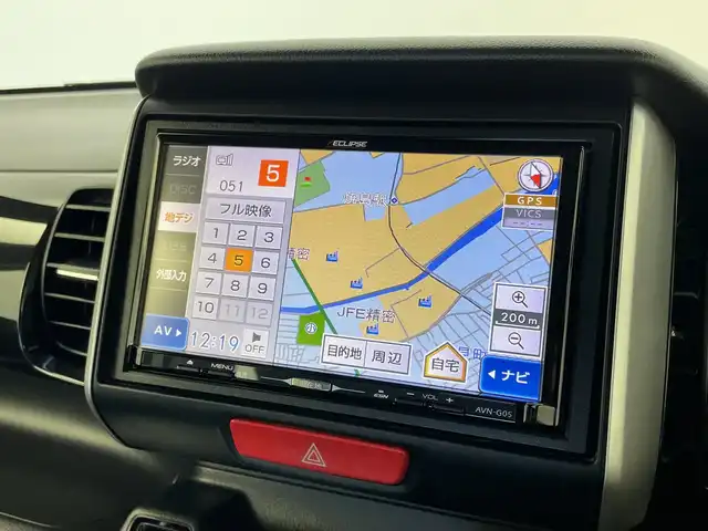ホンダ Ｎ ＢＯＸ カスタム SSパッケージ 新潟県 2015(平27)年 4.3万km プレミアムベルベットパープル・パール 社外メモリナビ（型式：AVN-G05）/・AM/FM/CD/DVD/Bluetooth/USB/フルセグ/バックモニター/両側パワースライドドア/ベンチシート/キセノンヘッドライト/オートライト/純正フロアマット/純正14インチAW夏タイヤ/ABS/横滑り防止機能/保証書
