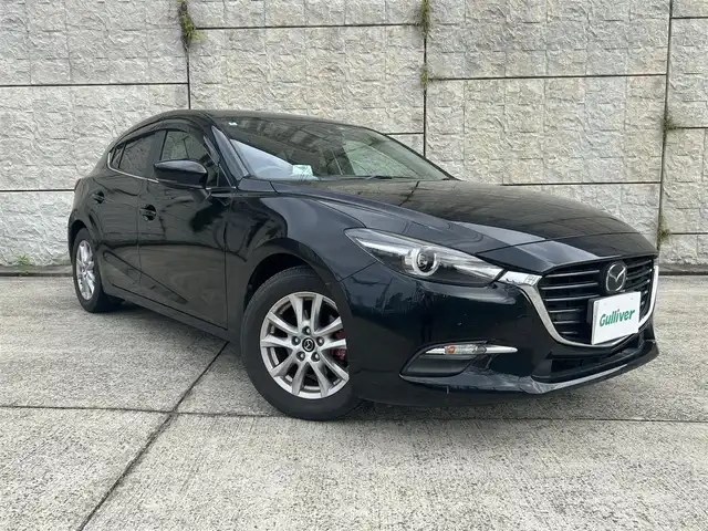 マツダ アクセラ スポーツ 15S プロアクティブ 長崎県 2018(平30)年 3.8万km ジェットブラックマイカ 純正ナビ/（CD/DVD/BT/フルセグ）/バックカメラ/衝突軽減ブレーキ/レーンアシスト/ブラインドスポットモニター/レーダークルーズ/ETC/パドルシフト/ヘッドアップディスプレイ/前後ドライブレコーダー/純正16インチAW/バックソナー/USB/AUX