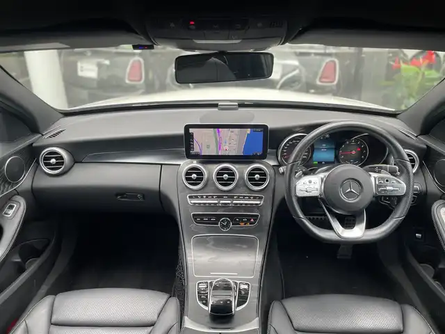 メルセデス・ベンツ Ｃ２００ ステーションワゴン アバンギャルドAMGライン 千葉県 2019(平31)年 4.1万km ダイヤモンドホワイト ARTICOレザー/パワーシート/シートヒーター/純正HDDナビ/バックカメラ/地デジ/パワーバックドア/純正18インチAW/エアボディコントロール/マルチビームLEDライト