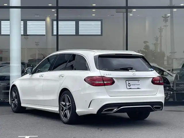 メルセデス・ベンツ Ｃ２００ ステーションワゴン アバンギャルドAMGライン 千葉県 2019(平31)年 4.1万km ダイヤモンドホワイト ARTICOレザー/パワーシート/シートヒーター/純正HDDナビ/バックカメラ/地デジ/パワーバックドア/純正18インチAW/エアボディコントロール/マルチビームLEDライト