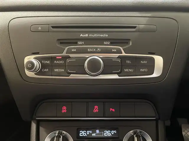 アウディ Ｑ３ 2．0 TFSI クワトロ 新潟県 2014(平26)年 9.7万km ファントムブラックパールエフェクト ワンオーナー/４WD/ドライブレコーダー/ETC/アイドリングストップ/横滑り防止装置