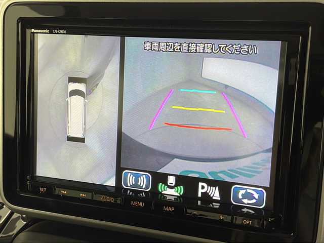 スズキ スペーシア カスタム HYBRID XS ターボ 千葉県 2019(平31)年 3.3万km ブルーイッシュブラックパール3 純正8インチナビ/フルセグTV/全方位モニター/（BT/AUX/CD/DVD/MSV)/衝突軽減ブレーキ/HUD/クルーズコントロール/レーンキープアシスト/コーナーセンサー/両側パワースライドドア/純正ドライブレコーダー/ハーフレザーシート/シートヒーター/シートバックテーブル/ISOFIX/アイドリングストップ/サーキュレーター/リアサンシェード/LEDヘッドライト/LEDフォグランプ/オートライト/オートハイビーム