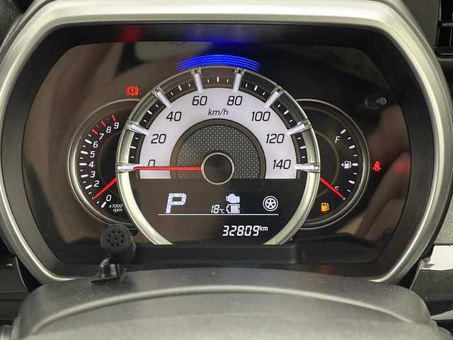 スズキ スペーシア カスタム HYBRID XS ターボ 千葉県 2019(平31)年 3.3万km ブルーイッシュブラックパール3 純正8インチナビ/フルセグTV/全方位モニター/（BT/AUX/CD/DVD/MSV)/衝突軽減ブレーキ/HUD/クルーズコントロール/レーンキープアシスト/コーナーセンサー/両側パワースライドドア/純正ドライブレコーダー/ハーフレザーシート/シートヒーター/シートバックテーブル/ISOFIX/アイドリングストップ/サーキュレーター/リアサンシェード/LEDヘッドライト/LEDフォグランプ/オートライト/オートハイビーム