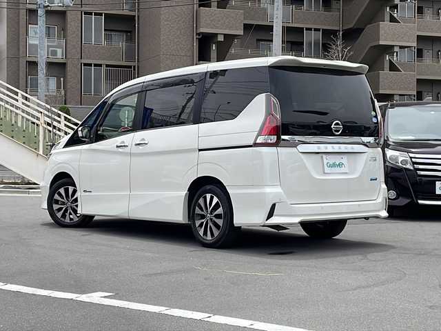 日産 セレナ ハイウェイスター プロパイロットED 長野県 2017(平29)年 4.5万km ブリリアントホワイトパール 社外SDナビ /フルセグ/CD/DVD/Bluetooth接続/ETC/プッシュスタート/ドライブレコーダー /両側スライドドア/ステアリングスイッチ/クルーズコントロール/コーナーセンサー/LEDヘッドライト/オートライト/衝突軽減システム/盗難防止/横滑り防止