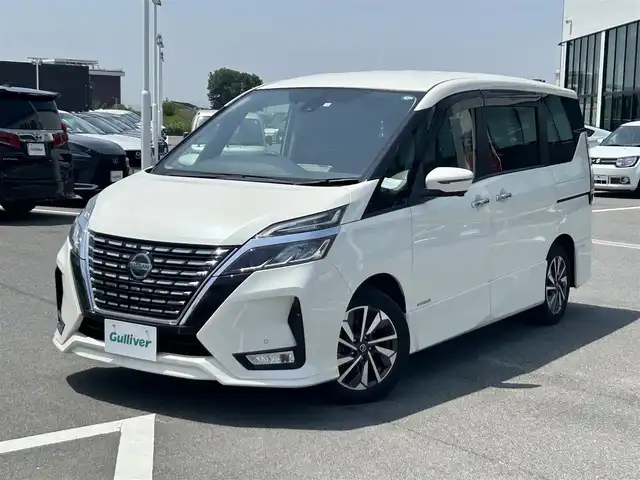 日産 セレナ ハイウェイスター 奈良県 2020(令2)年 3.1万km ブリリアントホワイトパール 純正ナビ　/フルセグＴＶ　/ビルドインＥＴＣ　/Ｂｌｕｅｔｏｏｔｈ　/後席用モニター/両側パワスラ　/ドライブレコーダー　/アラウンドビューモニター　/電動パーキングブレーキ　/オートマチックブレーキホールド　/プロパイロット/純正アルミホイール/コーナーセンサー前後/LEDヘッドライト/オートライト/衝突被害軽減システム