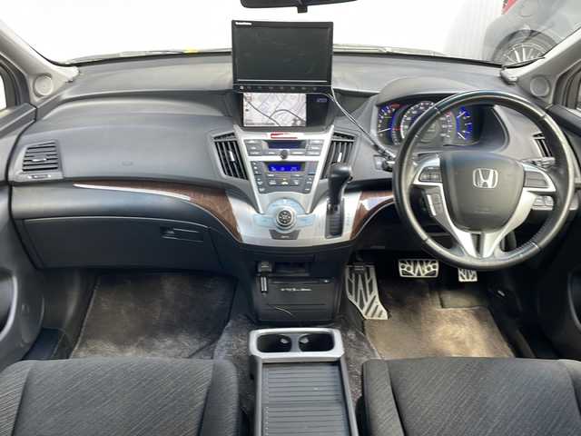 ホンダ オデッセイ M エアロパッケージ 長野県 2012(平24)年 15万km プレミアムブラキッシュパール ４WD/純正メーカーナビ/バックカメラ/ドライブレコーダー /社外16インチアルミ/スペアキー