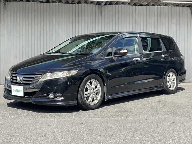 ホンダ オデッセイ M エアロパッケージ 長野県 2012(平24)年 15万km プレミアムブラキッシュパール ４WD/純正メーカーナビ/バックカメラ/ドライブレコーダー /社外16インチアルミ/スペアキー