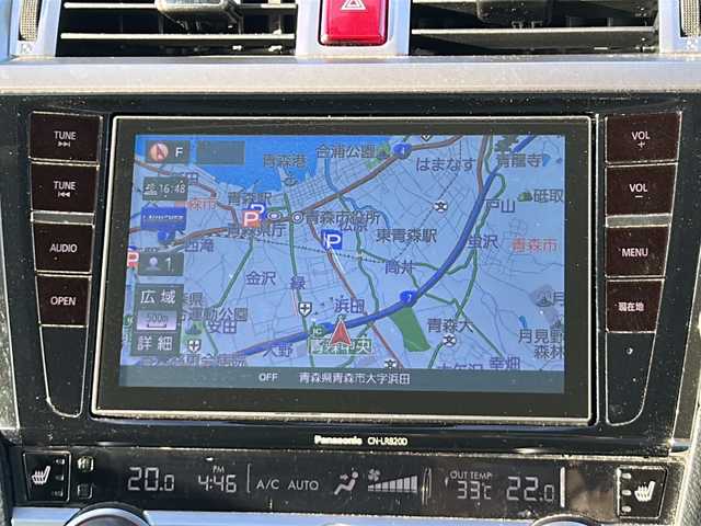 スバル アウトバック リミテッド 青森県 2017(平29)年 9.3万km クリスタルブラックシリカ ・4WD/・純正メーカーOPナビ/・Bluetooth/・フルセグ/・衝突軽減ブレーキ/・レーダークルーズコントロール/・レーンキープアシスト/・パドルシフト/・コーナーセンサー/・ダウンヒルアシストコントロール/・オートライト/・ハーフレザーシート/・シートヒーター/・前席パワーシート/・純正18AW/・純正LEDヘッドライト/・スペアキー
