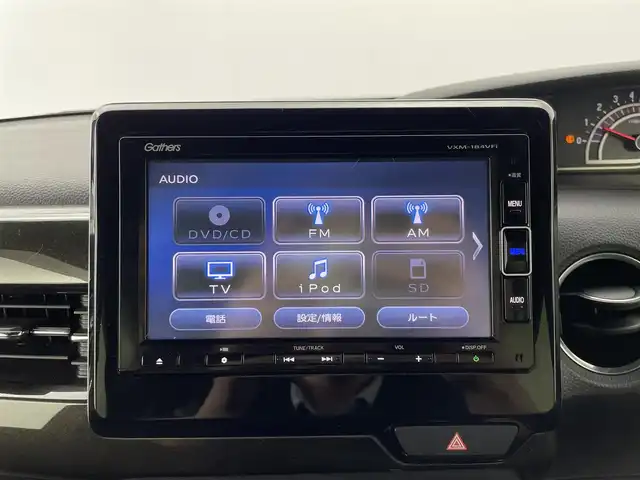 ホンダ Ｎ ＢＯＸ カスタム G L ターボ ホンダセンシング 群馬県 2017(平29)年 5.4万km クリスタルブラックパール ターボ/4WD/純正ギャザーズナビ（VXM-184VFi)/・CD/DVD/SD/USB/Bluetooth/フルセグＴＶ/・バックカメラ/＝＝＝＝＝＝/両側パワースライドドア　純正ギャザーズナビ　バックカメラ　ハーフレザーシート　シートヒーター　ドライブレコーダー　ビルトインＥＴＣ　ＬＥＤヘッドライト　スマートキー　外ＡＷ冬タイヤ車載　４ＷＤ　ターボ