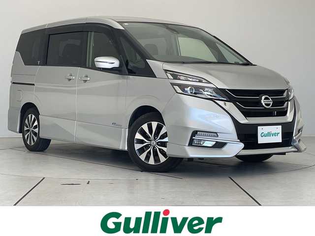 日産 セレナ ハイウェイスター G 愛知県 2016(平28)年 2.9万km ブリリアントシルバー プロパイロット/純正9型ナビ/フリップダウンモニター/全方位カメラ/両側パワースライドドア/レーダークルーズコントロール/コーナーセンサー/純正アルミホイール/LEDヘッドライト/リアオートエアコン/衝突軽減システム/フルセグ/CD DVD/Bluetooth/ステアリングスイッチ/スマートキー/プッシュスタート