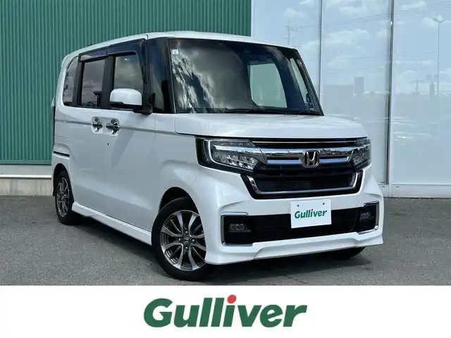 ホンダ Ｎ ＢＯＸ カスタム EX 福岡県 2021(令3)年 9万km プラチナホワイトパール クルーズコントロール/衝突軽減ブレーキ/レーンキープアシスト/オートライト/LEDヘッドライト/純正Gathersナビ/Bluetoothオーディオ/USB接続/フルセグTV/ETC/バックカメラ/プッシュスタートボタン/スマートキー/純正フロアマット/純正アルミホイール