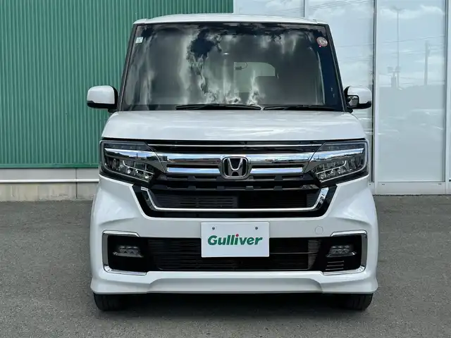 ホンダ Ｎ ＢＯＸ カスタム EX 福岡県 2021(令3)年 9万km プラチナホワイトパール クルーズコントロール/衝突軽減ブレーキ/レーンキープアシスト/オートライト/LEDヘッドライト/純正Gathersナビ/Bluetoothオーディオ/USB接続/フルセグTV/ETC/バックカメラ/プッシュスタートボタン/スマートキー/純正フロアマット/純正アルミホイール