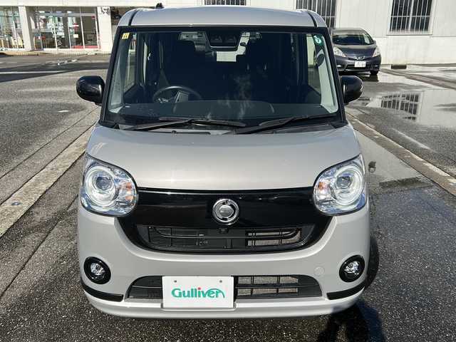 ダイハツ ムーヴ キャンバス 富山県 2020(令2)年 5.4万km グレーマイカM ワンオーナー/両側パワスラ/全周囲カメラ/スマートキー×２/純正メモリーナビ(NSZN-W70D)/DVD/MSV/BT/フルセグTV/ETC/シートヒーター/純正ナビ連動ドラレコ/プッシュスタート/クリアランスソナー/LEDヘッドライト/フォグ/衝突安全ブレーキ/レーンキープ/オートハイビーム/オートリトラミラー/電動格納ミラー/皮巻きステアリング/ステアリングスイッチ/純正14インチAW/純正フロアマット/ISOFIX対応/保証書・取説・ナビ取説