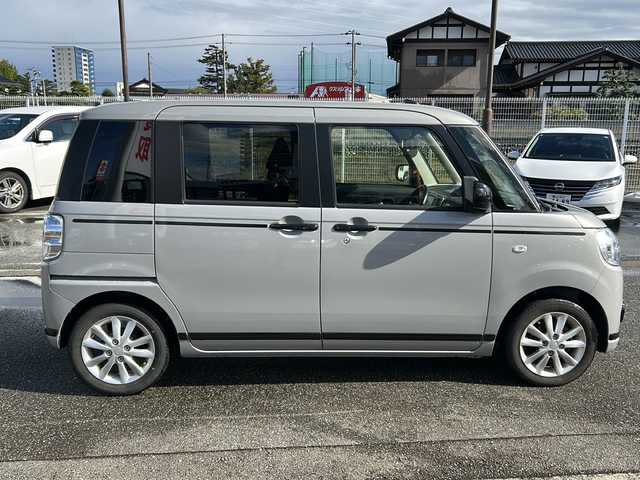 ダイハツ ムーヴ キャンバス 富山県 2020(令2)年 5.4万km グレーマイカM ワンオーナー/両側パワスラ/全周囲カメラ/スマートキー×２/純正メモリーナビ(NSZN-W70D)/DVD/MSV/BT/フルセグTV/ETC/シートヒーター/純正ナビ連動ドラレコ/プッシュスタート/クリアランスソナー/LEDヘッドライト/フォグ/衝突安全ブレーキ/レーンキープ/オートハイビーム/オートリトラミラー/電動格納ミラー/皮巻きステアリング/ステアリングスイッチ/純正14インチAW/純正フロアマット/ISOFIX対応/保証書・取説・ナビ取説