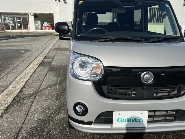 ダイハツ ムーヴ キャンバス 富山県 2020(令2)年 5.4万km グレーマイカM ワンオーナー/両側パワスラ/全周囲カメラ/スマートキー×２/純正メモリーナビ(NSZN-W70D)/DVD/MSV/BT/フルセグTV/ETC/シートヒーター/純正ナビ連動ドラレコ/プッシュスタート/クリアランスソナー/LEDヘッドライト/フォグ/衝突安全ブレーキ/レーンキープ/オートハイビーム/オートリトラミラー/電動格納ミラー/皮巻きステアリング/ステアリングスイッチ/純正14インチAW/純正フロアマット/ISOFIX対応/保証書・取説・ナビ取説