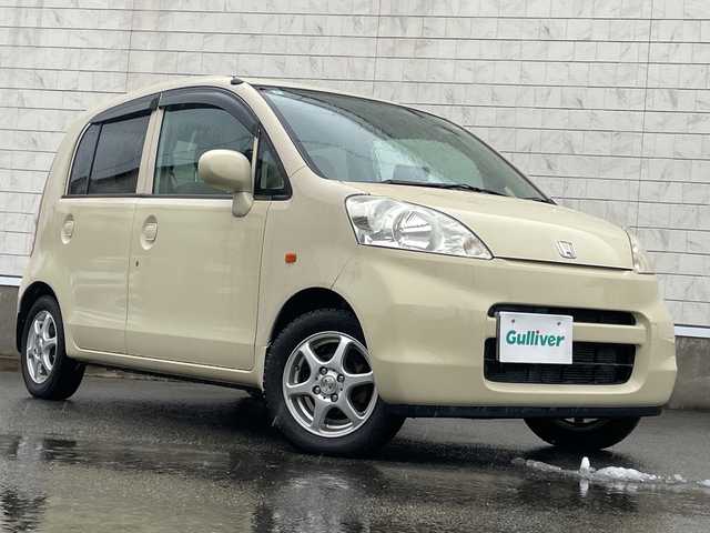 ホンダ ライフ C ファインスペシャル 山形県 2008(平20)年 7.3万km バニラクレム 社外ポータブルナビ/・TV/SD/純正オーディオ/・AM/FM/CD/ハロゲンヘッドライト/電動格納ミラー/AC/ダブルエアバック/純正フロアマット/純正ドアバイザー/夏タイヤ積み込み/保証書/取扱説明書