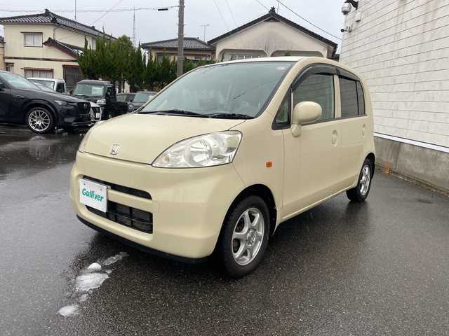 ホンダ ライフ C ファインスペシャル 山形県 2008(平20)年 7.3万km バニラクレム 社外ポータブルナビ/・TV/SD/純正オーディオ/・AM/FM/CD/ハロゲンヘッドライト/電動格納ミラー/AC/ダブルエアバック/純正フロアマット/純正ドアバイザー/夏タイヤ積み込み/保証書/取扱説明書