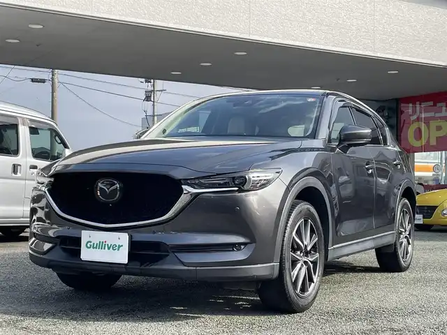 マツダ ＣＸ－５ XD Lパッケージ 熊本県 2019(令1)年 2.7万km マシーングレープレミアムM 純正ナビ/【フルセグTV/Bluetooth/CD/DVD】/全周囲カメラ/レーダークルーズコントロール/衝突軽減システム/レーンキープ/標識認識システム/ブラインドスポットモニター/レザーシート/前席パワーシート/前席シートヒータ/純正19インチAW/コーナーセンサー/ウインカーミラー/オートLEDライト/ドライブレコーダー