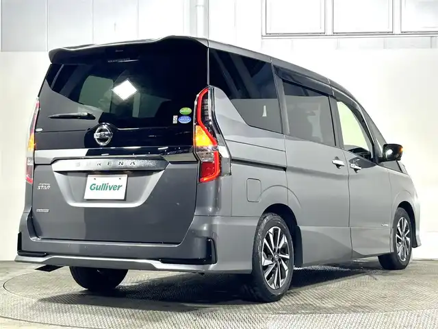 日産 セレナ ハイウェイスター V 大阪府 2020(令2)年 2.7万km ダークメタルグレー ProPILOT 純正10incナビ(フルセグ/DVD再生/Bluetooth) 360カメラ ETC 後席モニター 両側パワースライドドア 衝突軽減 クルコン BSM シートヒーター ドラレコ